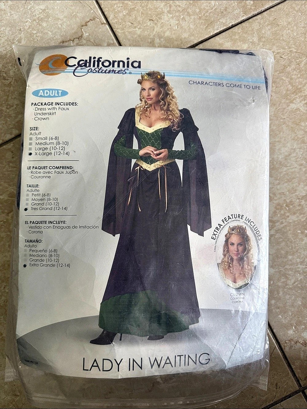 California Costumes Lady in Waiting Adult Costume Green & Black Medium